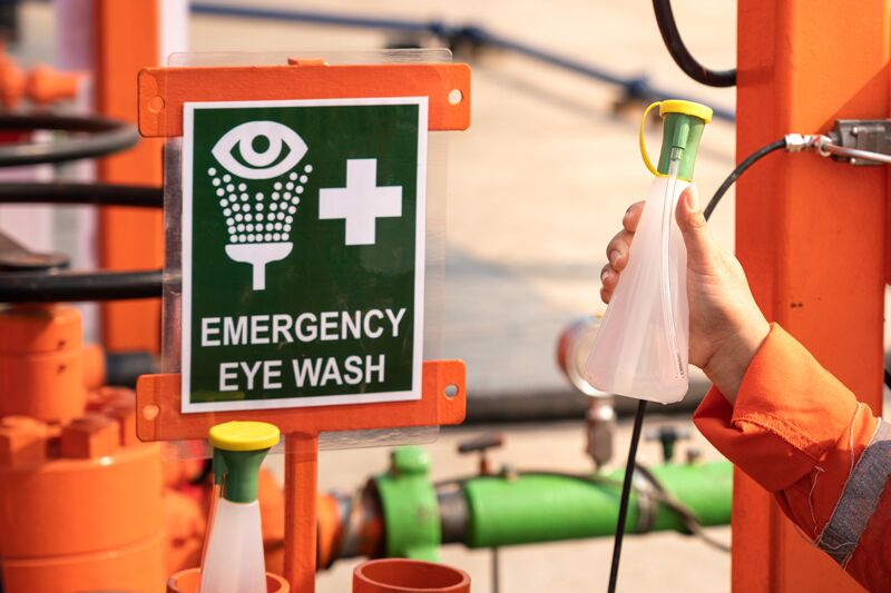 Image of emergency eye wash